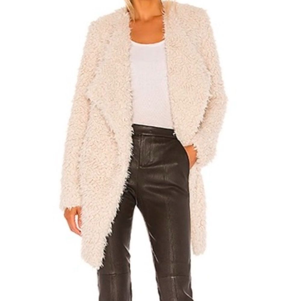 NWT BB Dakota Steve Madden Soft Serve Drape Front Coat